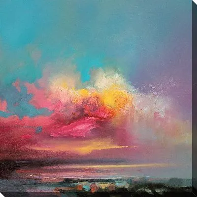Картина маслом Цветные облака