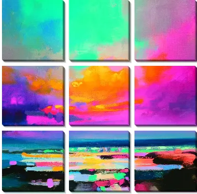 Цветные облака №2