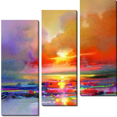 Модульная картина Небо на закате