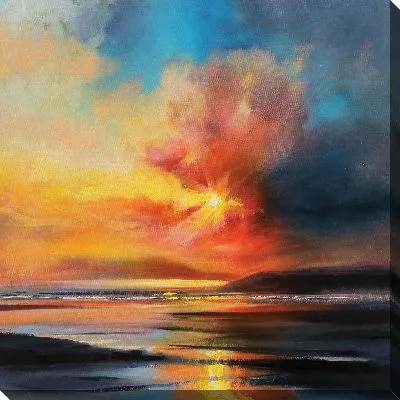 Картина маслом На закате №3