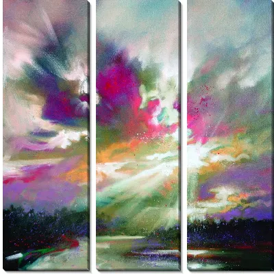 Модульная картина Свет сквозь облака