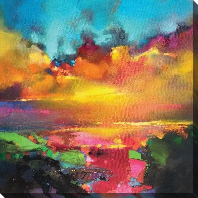 Картина маслом Цветное небо №2