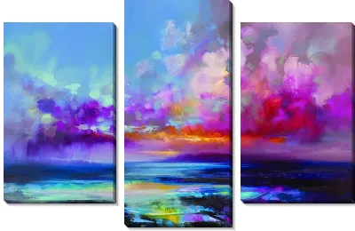 Модульная картина Абстрактные облака