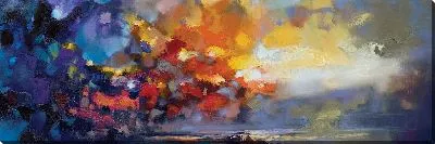 Картина маслом Абстрактные облака №2