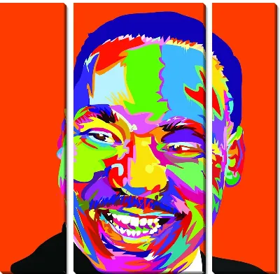 Модульная картина Мартин Лютер Кинг №2