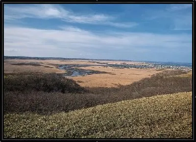 Картина Река в поле