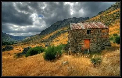 Картина Домик в горах
