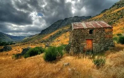 Плакат Домик в горах