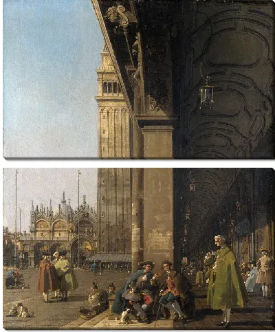 Модульная картина Площадь Сан-Марко (The Piazza San Marco)