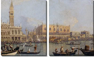 Модульная картина Вид на дворец в Венеции (Veduta del Palazzo Ducale di Venezia)