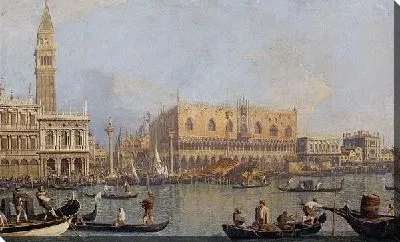 Картина маслом Вид на дворец в Венеции (Veduta del Palazzo Ducale di Venezia)
