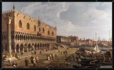 Картина Дворец Дожей (The Doge's Palace and the Riva degli Schiavoni)