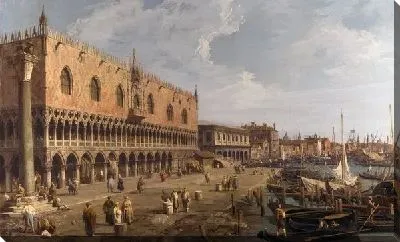 Картина маслом Дворец Дожей (The Doge's Palace and the Riva degli Schiavoni)