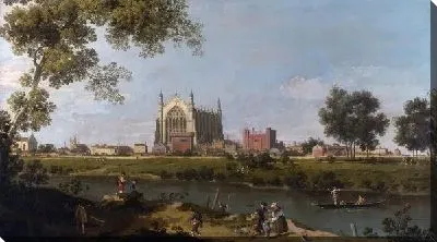 Картина маслом Речной Пейзаж (Eton College)