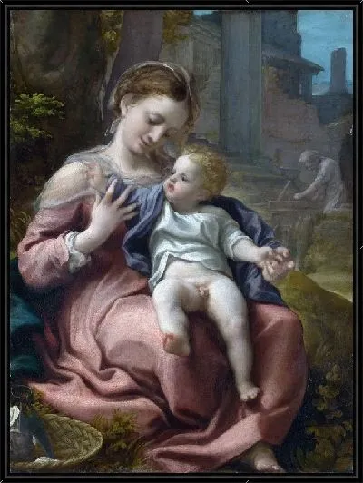 Картина Мадонна с корзиной (The Madonna of the Basket)
