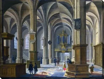 Картина Интерьер (Interior of St Cunerakerk, Rhenen)