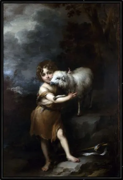 Картина Ребенок Святого Иоанна с агнцем (The Infant Saint John with the Lamb)