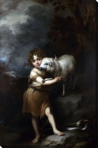 Картина Ребенок Святого Иоанна с агнцем (The Infant Saint John with the Lamb)