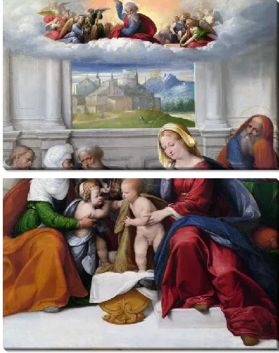 Картина Святое семейство со святыми (The Holy Family with Saints)