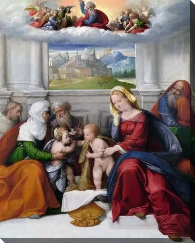 Картина Святое семейство со святыми (The Holy Family with Saints)