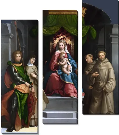 Картина Мадонна с Младенцем на троне со святыми (The Madonna and Child enthroned with Saints)