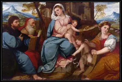Картина Мадонна с младенцем и святыми ( The Madonna and Child with Saints)