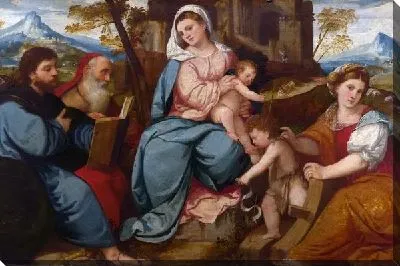 Картина Мадонна с младенцем и святыми ( The Madonna and Child with Saints)