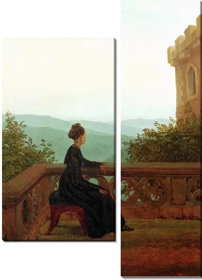 Картина Женщина на балконе (Woman on a Balcony)