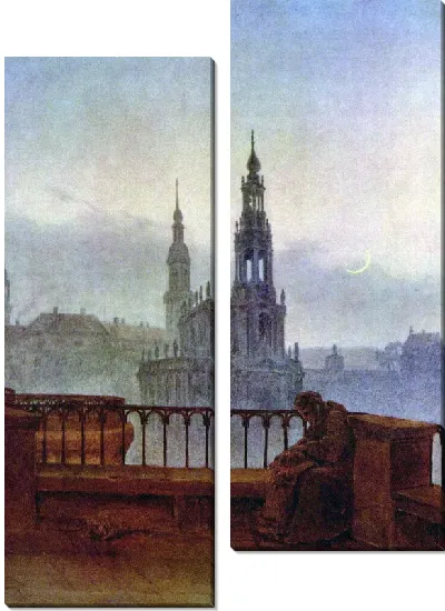 Картина Вид на Дрезден с террасы (View of Dresden from the terrace Bruhlschen)