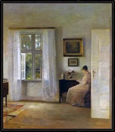 Картина Читающая женщина (Woman reading)