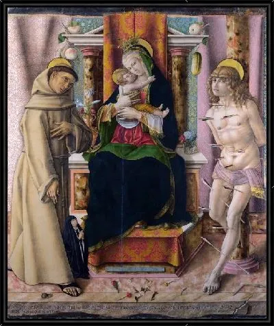 Картина Мадонна с младенцем со святыми Франциском и Себастьяном (The Virgin and Child with Saints Francis and Sebastian0