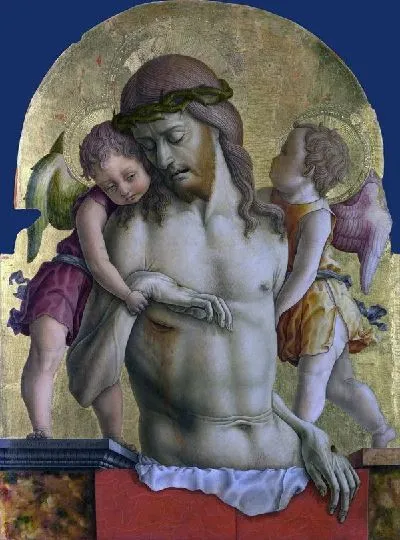 Картина Мертвый Христос поддерживаемый двцмя ангелами (The Dead Christ supported by Two Angels)