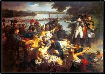 Возвращение Наполеона на остров Лобау после битвы (The return of Napoleon to the island of Lobau after the Battle)