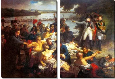 Возвращение Наполеона на остров Лобау после битвы (The return of Napoleon to the island of Lobau after the Battle)