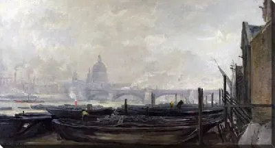 Картина Пейзаж с лодками (Landscape with boats)