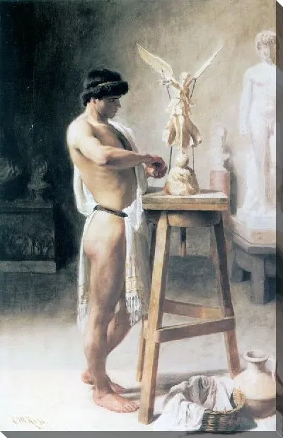 Картина В мастерской скульптора (In the Sculptor's Studio)