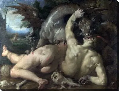 Двух последователей Харма пожирает дракон (Two Followers of Cadmus devoured by a Dragon)