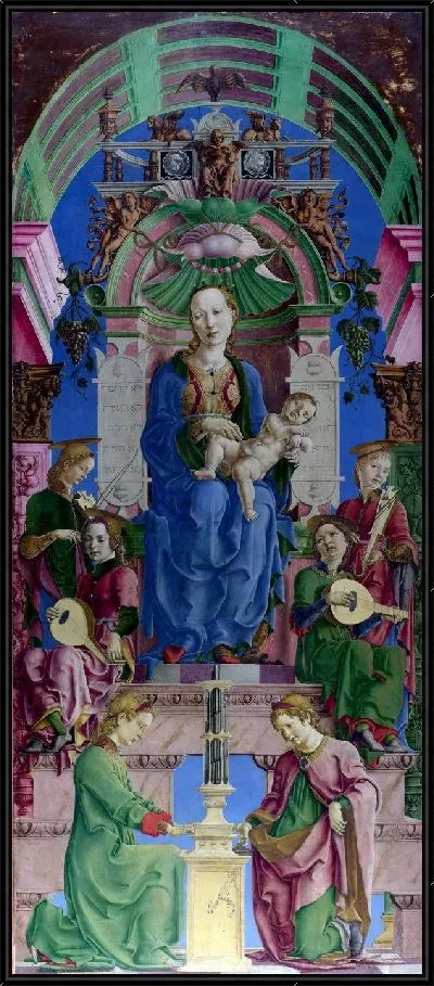 Картина Мадонна с Младенцем на престоле (The Virgin and Child Enthroned)