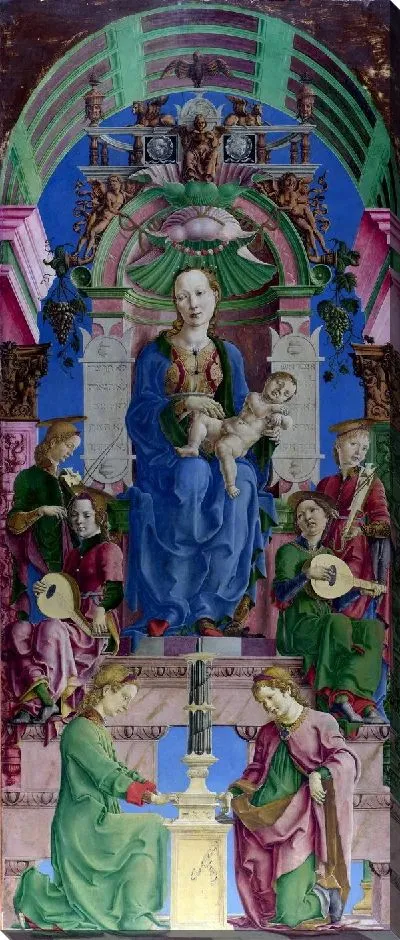 Картина Мадонна с Младенцем на престоле (The Virgin and Child Enthroned)