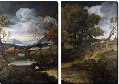 Картина Пейзаж с рыбаками ( Landscape with Fishermen)