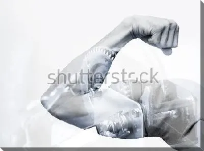 Двойная экспозиция - бицепс и шестеренки