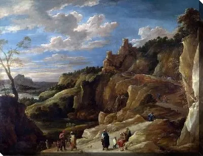 Цыгане в холмистой местности (A Gipsy Fortune Teller in a Hilly Landscape)