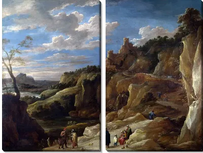 Цыгане в холмистой местности (A Gipsy Fortune Teller in a Hilly Landscape)