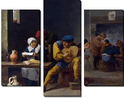 Картина Крестьянин сочиняет музыку (Peasants making Music in an Inn)