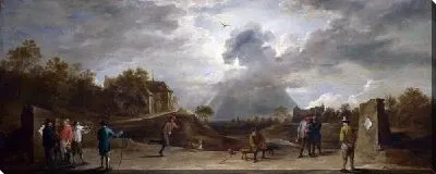 Картина Крестьяне на стрельбе из лука (Peasants at Archery)