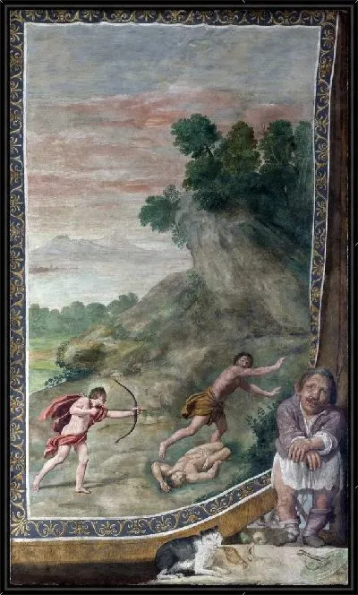 Картина Аполлон убивающий циклопов ( Apollo killing the Cyclops)