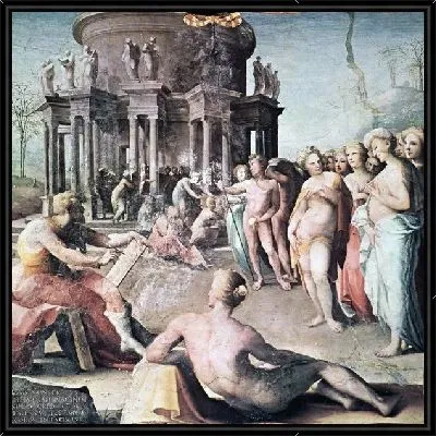 Зевс рисует портрет Елены для храма Геры (Scene - Zeus, the painted portrait of Helen for the temple of Hera at Croton)