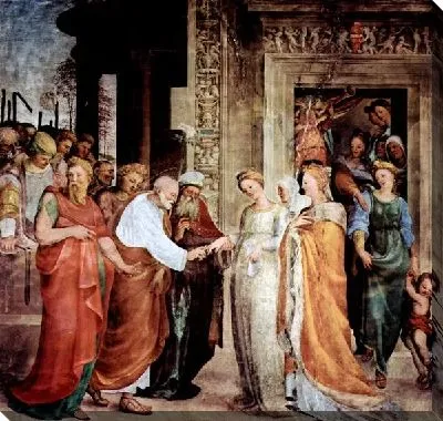 Картина Помолвка Марии с Иосифом (Scene - grinding of Mary to Joseph)