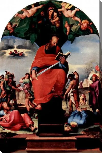 Картина На престоле святого Павла (Enthroned St. Paul, Altargemalde)