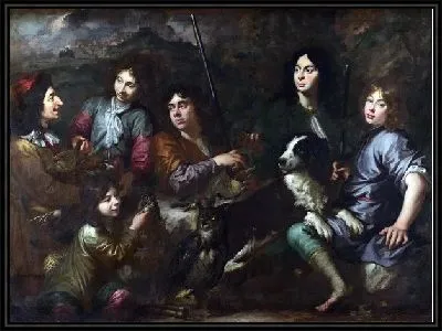 Охотники отдыхают (Hunters resting)